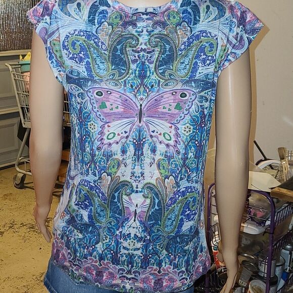 Apt. 9 Butterfly Studded Blouse - Picture 5 of 10